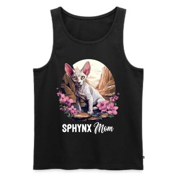 Sphynx Kitten Sphynx Cat - Men's Premium Organic Tank Top - black - Front - AI Model Male 178 light (178cm)