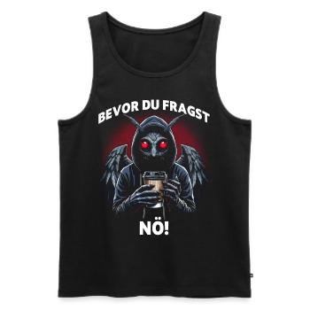 Before you ask nope - Men's Premium Organic Tank Top - black - Front - AI Model Male 178 light (178cm)