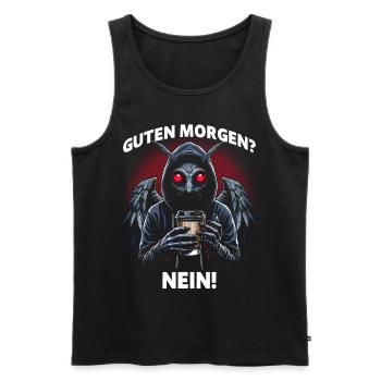 Bonjour Non - Débardeur bio Premium Homme - noir - Devant - Michal (187cm)