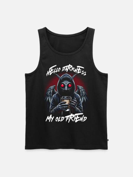 Hello Darkness My Old Friend - Men's Premium Organic Tank Top - black
