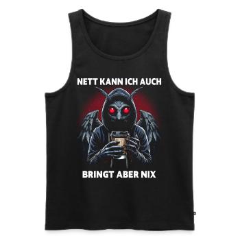 Sympa je peux aussi apporter mais rien n’apporte - Débardeur bio Premium Homme - noir - Devant - Michal (187cm)