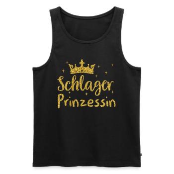 T-shirt Schlager Femme Schlager Party Costume Party - Débardeur bio Premium Homme - noir - Devant - Michal (187cm)