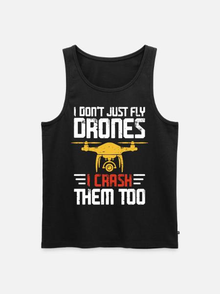 Drone - Men's Premium Organic Tank Top - black