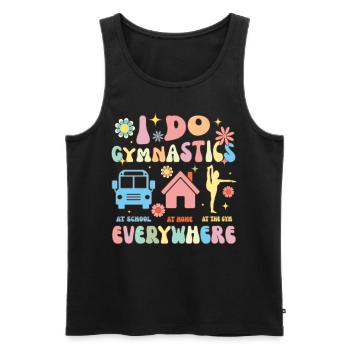 Gymnastik Gymnastik Gymnastik Groovy Gymnast Akrob - Männer Premium Bio Tank Top - Schwarz - Vorne - Michal (187cm)