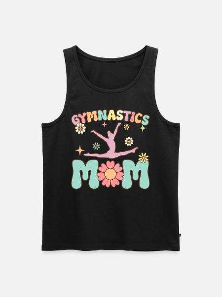 Gymnastique Maman Groovy Gymnaste Acrobate - Débardeur bio Premium Homme - noir