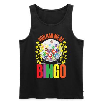 Bingo Player Girl You Had Me At - Männer Premium Bio Tank Top - Schwarz - Vorne - AI Model Male 178 light (178cm)