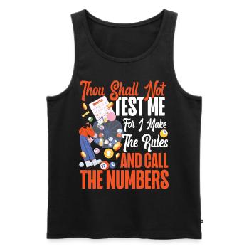 Bingo Player Bingo Caller Thou - Men's Premium Organic Tank Top - black - Front - Michal (187cm)