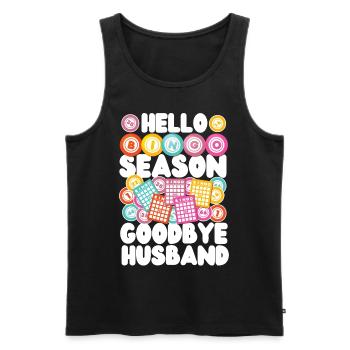 Bingo Player Husband Wife Hello - Men's Premium Organic Tank Top - black - Front - Michal (187cm)