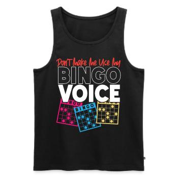 Bingo Player Don't Make Me Use My - Männer Premium Bio Tank Top - Schwarz - Vorne - AI Model Male 178 light (178cm)