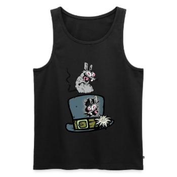 Funny Animals, Rats, Rat, Rodents, Mouse, Mice - Men's Premium Organic Tank Top - black - Front - Michal (187cm)