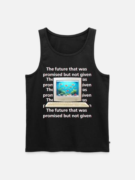 Frutiger Aero Aesthetic Tech - Men's Premium Organic Tank Top - black