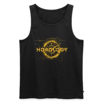 Horloger Horloger - Débardeur bio Premium Homme - noir - Devant - AI Model Male 178 light (178cm)