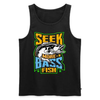 Suchen Sie mehr Barschfische - Männer Premium Bio Tank Top - Schwarz - Vorne - AI Model Male 178 light (178cm)