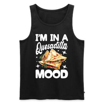 I'm In A Quesadilla Mood - Männer Premium Bio Tank Top - Schwarz - Vorne - Michal (187cm)