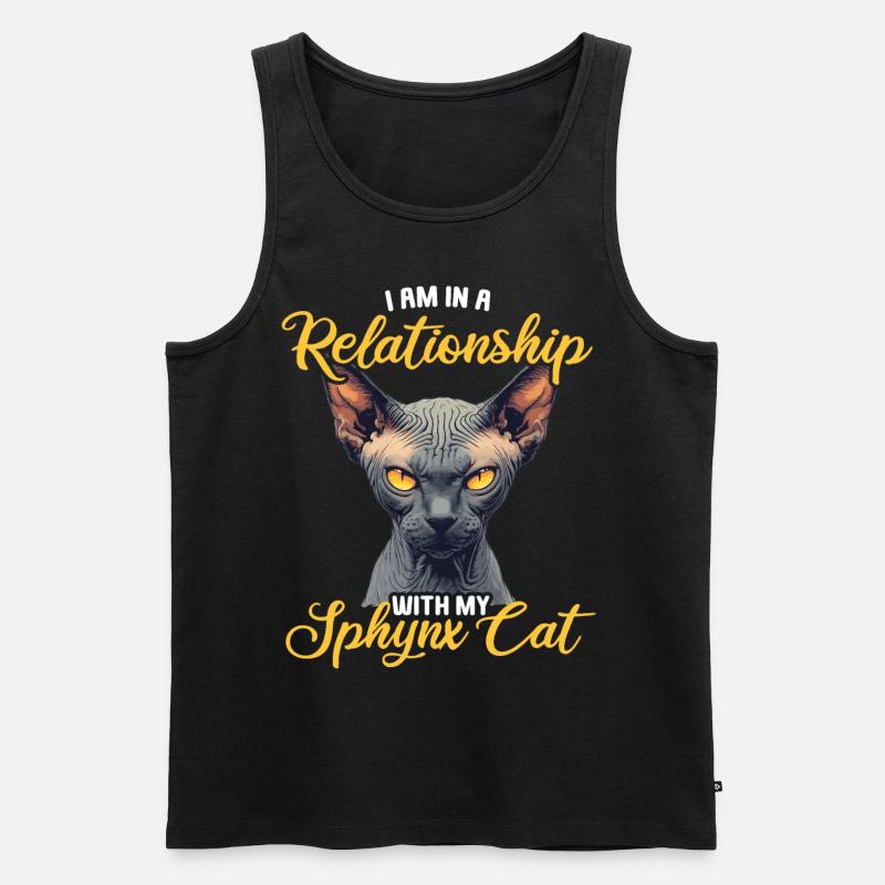 Chaton Sphynx Chat Sphynx - Débardeur bio Premium Homme - noir