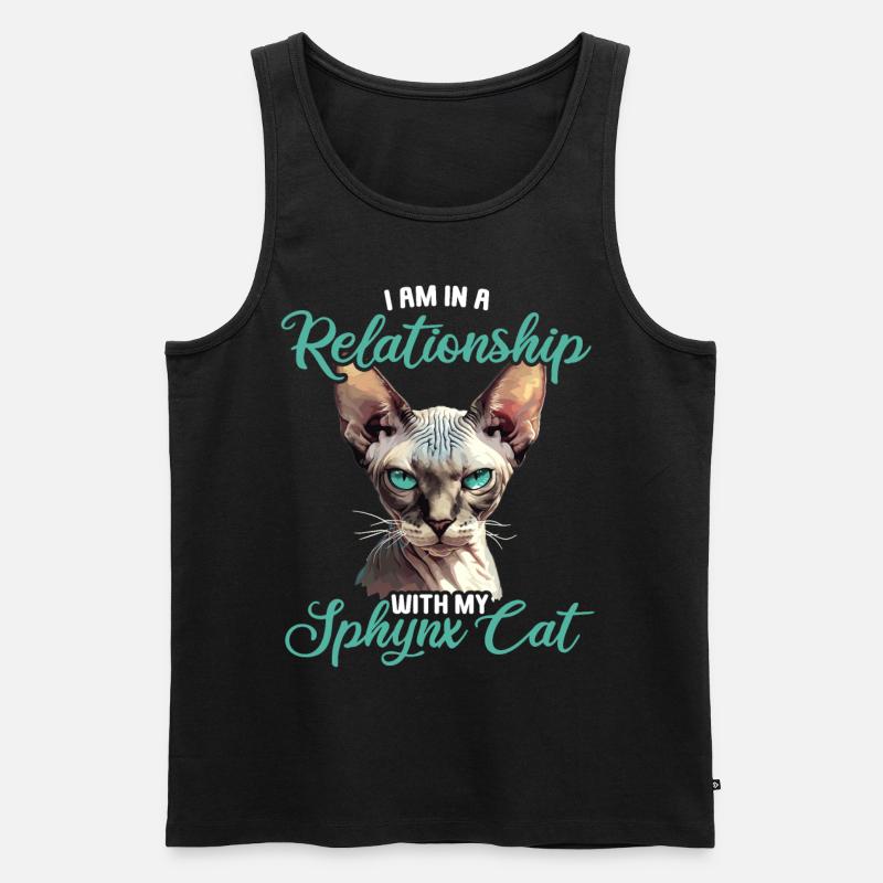Sphynx Kätzchen Sphynx Katze - Männer Premium Bio Tank Top - Schwarz