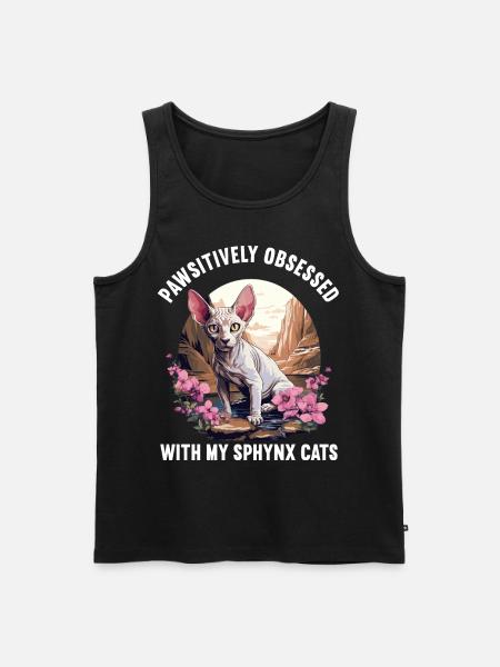 Sphynx Kitten Sphynx Cat - Men's Premium Organic Tank Top - black