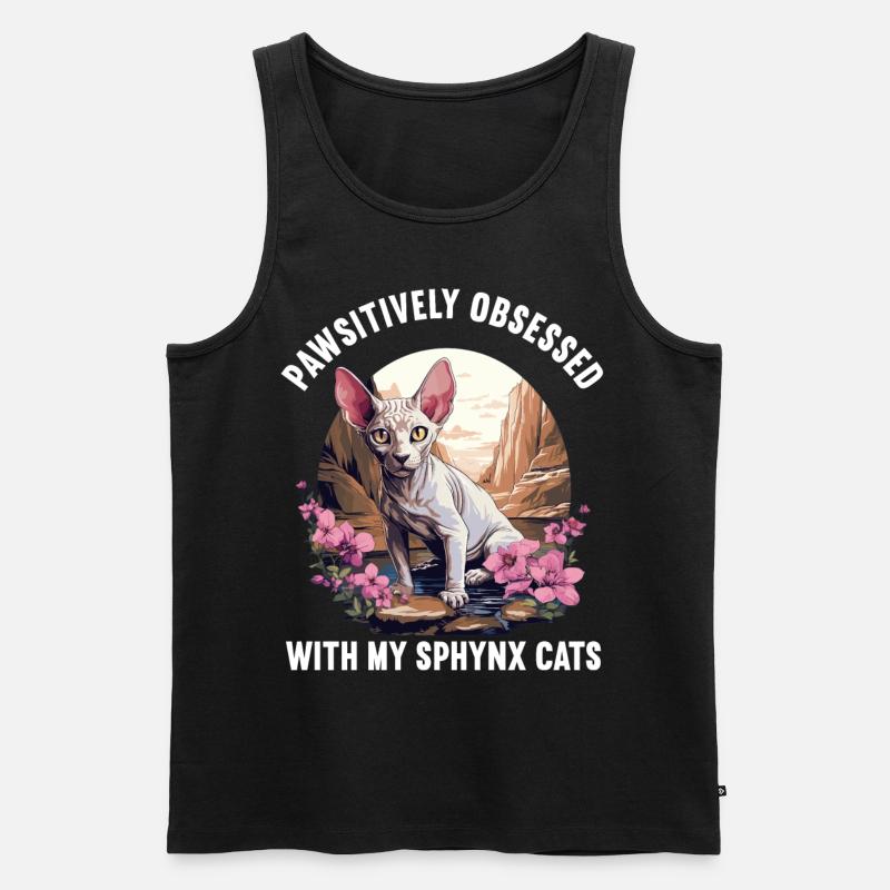 Sphynx Kitten Sphynx Cat - Men's Premium Organic Tank Top - black