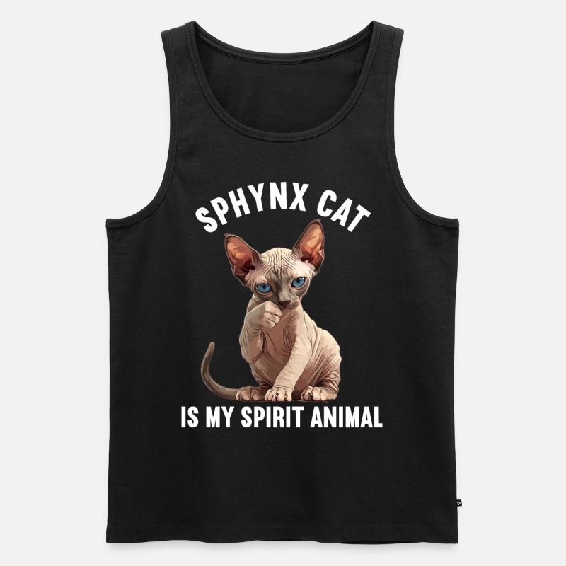 Sphynx Kätzchen Sphynx Katze - Männer Premium Bio Tank Top - Schwarz