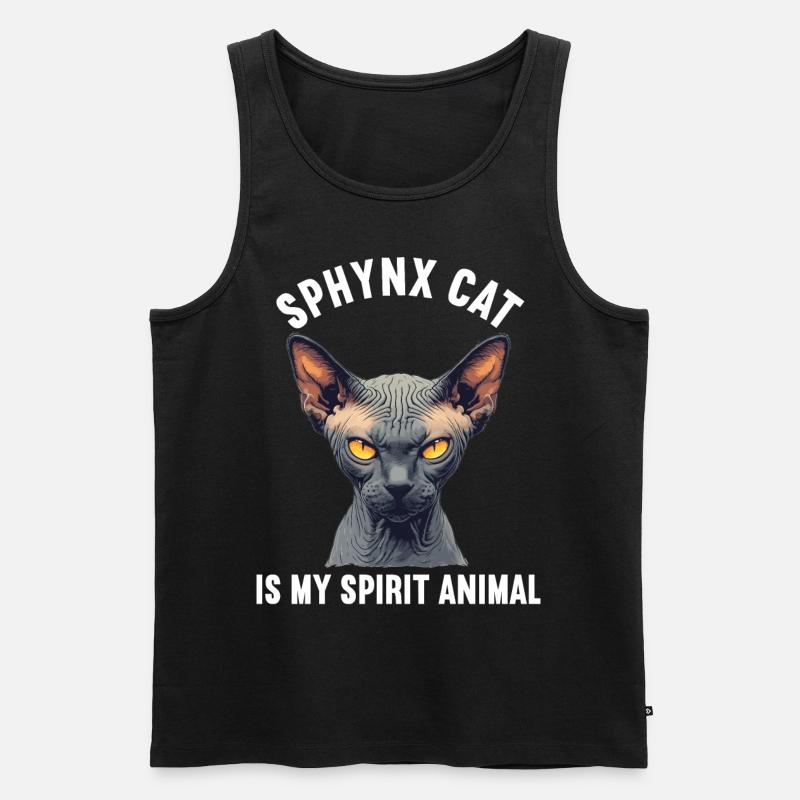 Sphynx Kitten Sphynx Cat - Men's Premium Organic Tank Top - black