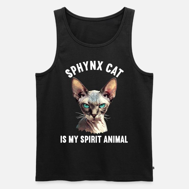 Chaton Sphynx Chat Sphynx - Débardeur bio Premium Homme - noir