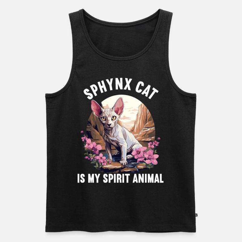 Sphynx Kätzchen Sphynx Katze - Männer Premium Bio Tank Top - Schwarz