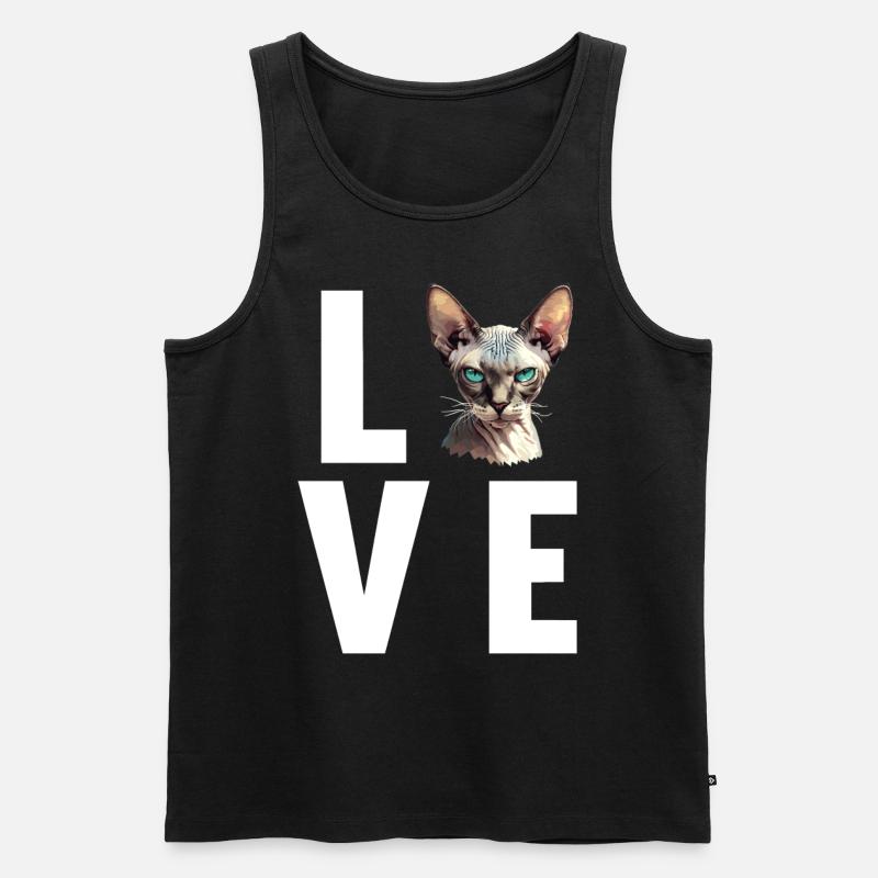 Sphynx Kitten Sphynx Cat - Men's Premium Organic Tank Top - black