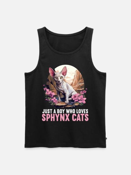 Sphynx Kitten Sphynx Cat - Men's Premium Organic Tank Top - black