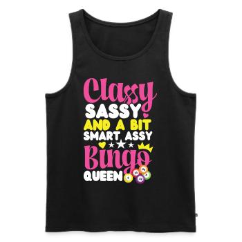 Bingo Player Classy Sassy And A - Männer Premium Bio Tank Top - Schwarz - Vorne - AI Model Male 178 light (178cm)