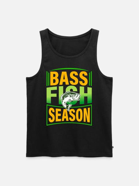 Barschfisch-Saison - Männer Premium Bio Tank Top - Schwarz