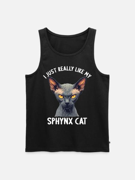 Sphynx Kitten Sphynx Cat - Men's Premium Organic Tank Top - black