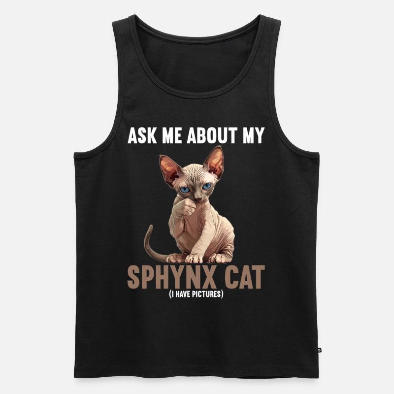 Sphynx Kätzchen Sphynx Katze - Männer Premium Bio Tank Top - Schwarz