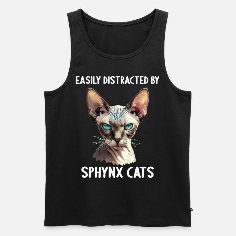 Sphynx Kätzchen Sphynx Katze - Männer Premium Bio Tank Top - Schwarz