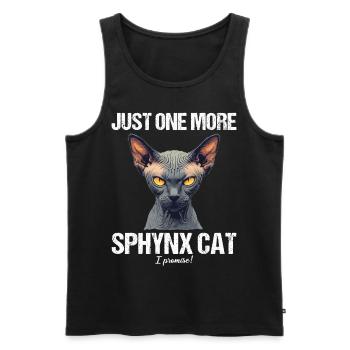 Sphynx Kätzchen Sphynx Katze - Männer Premium Bio Tank Top - Schwarz - Vorne - AI Model Male 178 light (178cm)