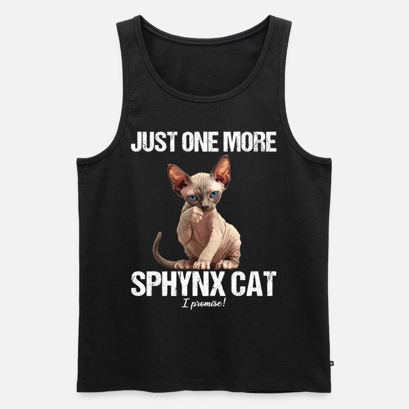 Sphynx Kätzchen Sphynx Katze - Männer Premium Bio Tank Top - Schwarz