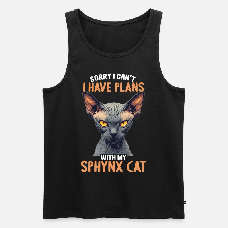 Sphynx Kätzchen Sphynx Katze - Männer Premium Bio Tank Top - Schwarz