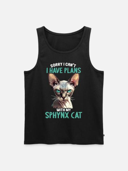 Sphynx Kitten Sphynx Cat - Men's Premium Organic Tank Top - black