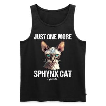 Sphynx Kätzchen Sphynx Katze - Männer Premium Bio Tank Top - Schwarz - Vorne - AI Model Male 178 light (178cm)