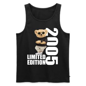 Limited Edition 2005 Bär Bären Geburtstag 2005 - Männer Premium Bio Tank Top - Schwarz - Vorne - Michal (187cm)