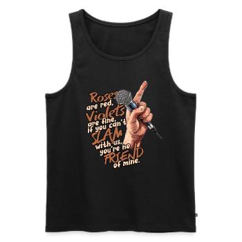 Poetry Slam Dichter Poetryslam - Débardeur bio Premium Homme - noir - Devant - Michal (187cm)