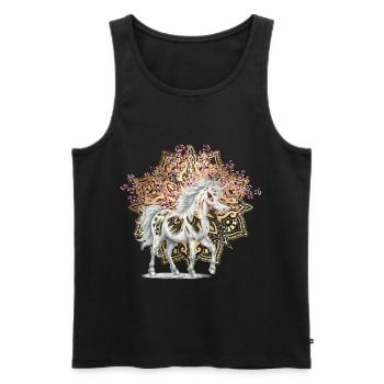 Mythology Unicorns Unicorn Mythical Creatures Fable - Men's Premium Organic Tank Top - black - Front - Michal (187cm)