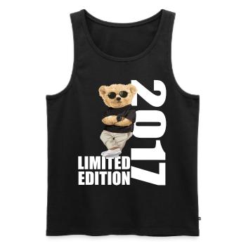 Édition limitée 2017 Ours Ours Anniversaire 2017 - Débardeur bio Premium Homme - noir - Devant - Michal (187cm)