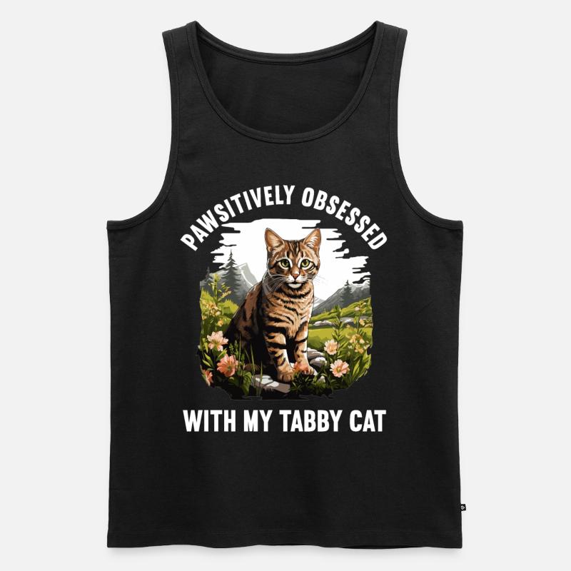 Tabby Kitten Tabby Cat - Men's Premium Organic Tank Top - black