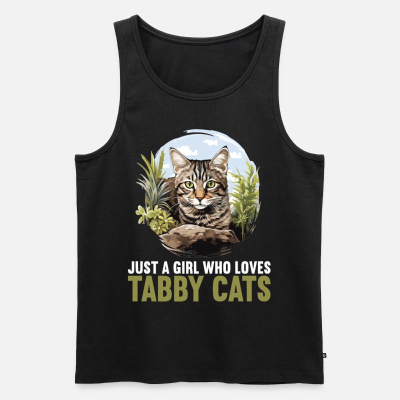 Tabby Kätzchen Tabby Katze - Männer Premium Bio Tank Top - Schwarz