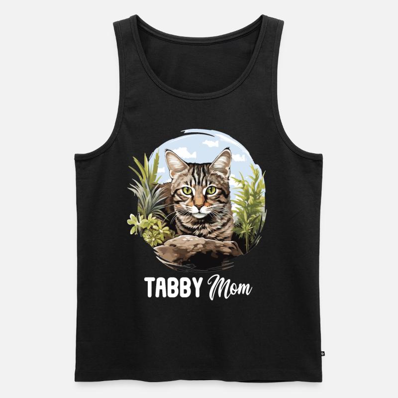 Tabby Kitten Tabby Cat - Men's Premium Organic Tank Top - black