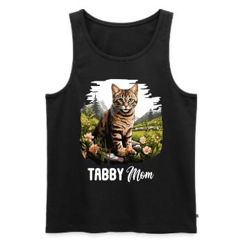 Tabby Kitten Tabby Cat - Men's Premium Organic Tank Top - black - Front - AI Model Male 178 light (178cm)