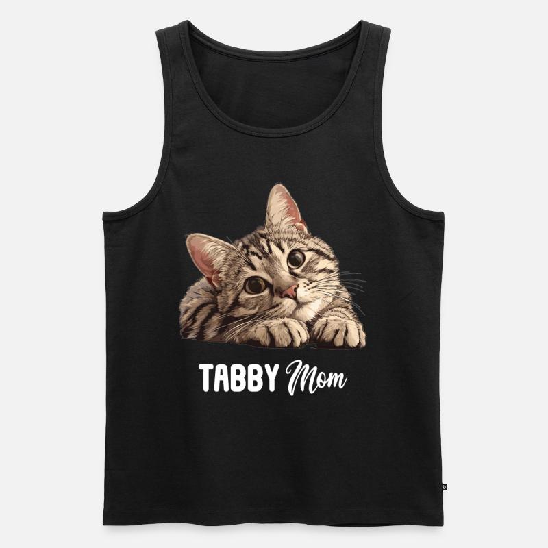 Tabby Kitten Tabby Cat - Men's Premium Organic Tank Top - black