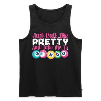 Bingo Player Girl Just Call Me - Männer Premium Bio Tank Top - Schwarz - Vorne - AI Model Male 178 light (178cm)