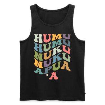 Humuhumunukunukuapua'a Hawaiian Reef Pusher - Men's Premium Organic Tank Top - black - Front - AI Model Male 178 light (178cm)