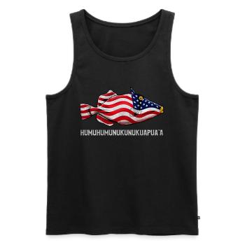 Humuhumunukunukuapua'a Hawaiian Reef Triggerfish - Men's Premium Organic Tank Top - black - Front - AI Model Male 178 light (178cm)